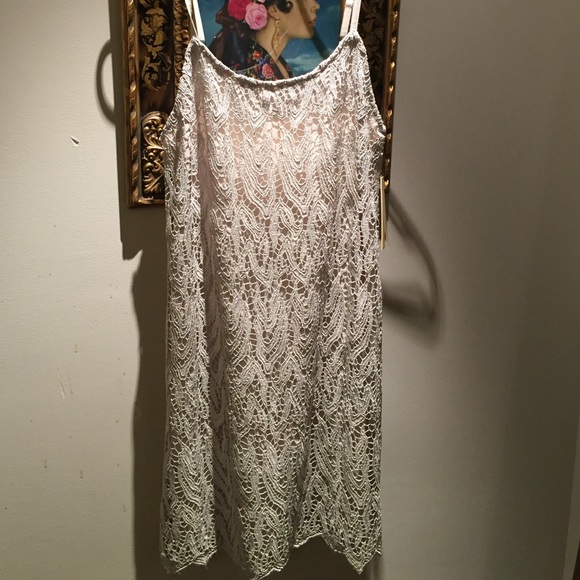 SOLD!!! Alice+Olivia Emmie metallic slip dress - Picture 4 of 4