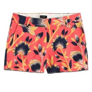 JCREW Hibiscus Floral Shorts
