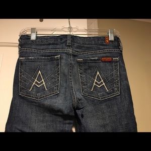 7 for all mankind long "A" pocket jeans
