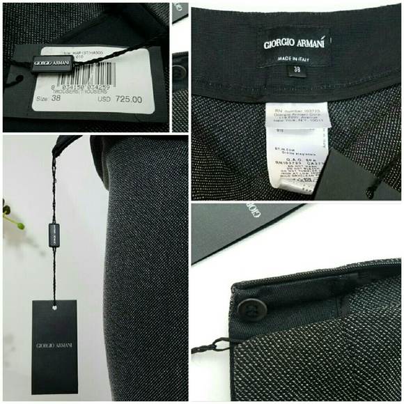 Giorgio Armani High-Rise Wide-Leg Pants - Picture 3 of 10