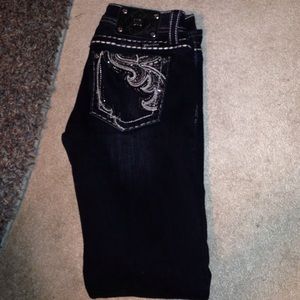 black miss me skinny jeans