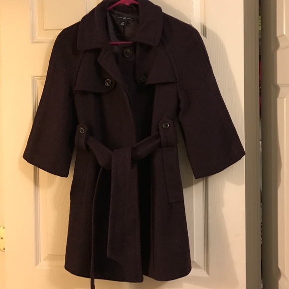 Gap 3/4 sleeve wool peacoat