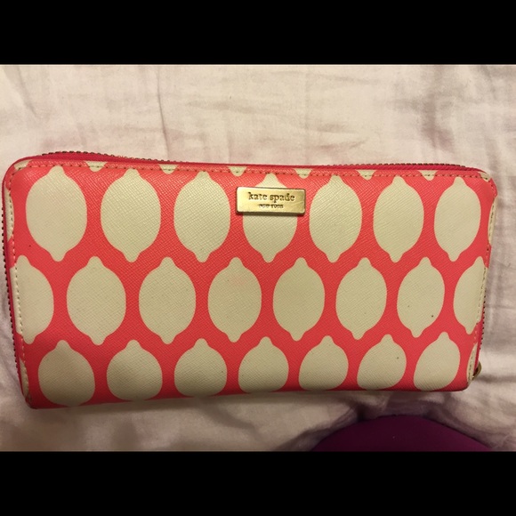 Kate spade hot pink wallet