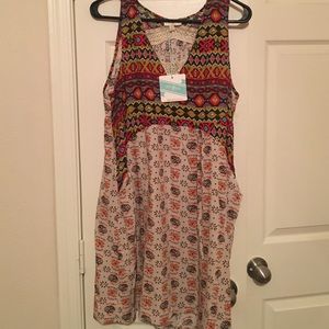 Colorful sleeveless dress