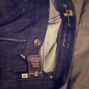 7 For All Mankind Size 25 mid rise bootcut jeans
