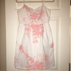 J.crew white embroidered dress