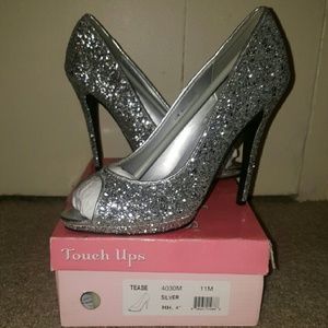 Women's Silver Pumps Size 11