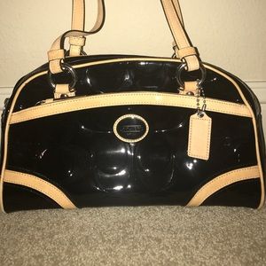 Black and Tan Coach Purse