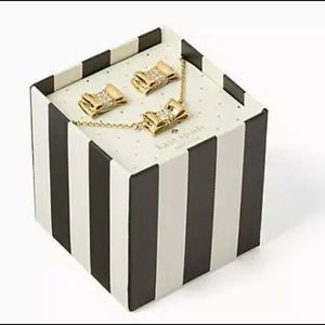 Kate Spade Moon River Pave Set -necklace and studs