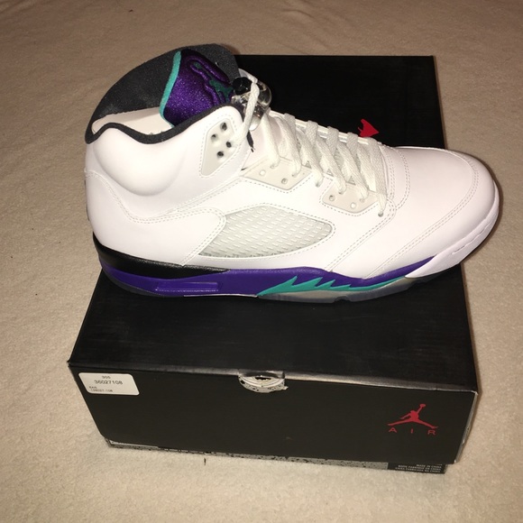 Air Jordan 5 grapes white - Picture 1 of 4