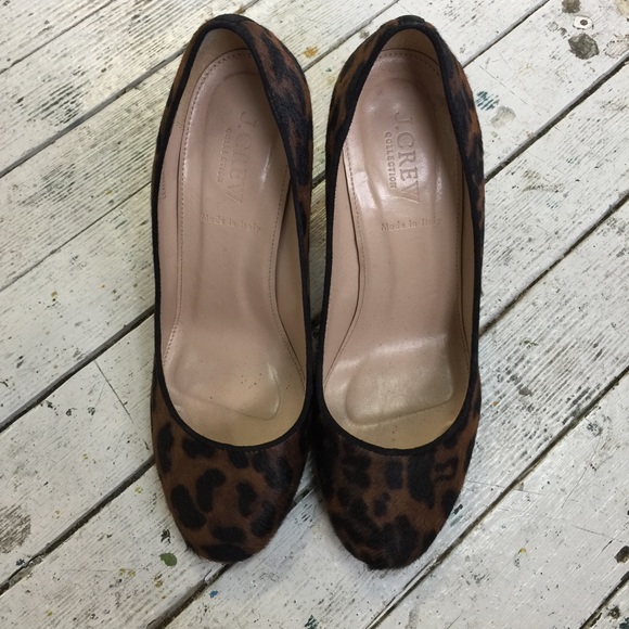 JCrew Calf Hair Heels