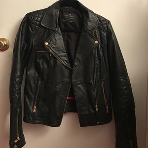 Black Authentic genuine leather jacket
