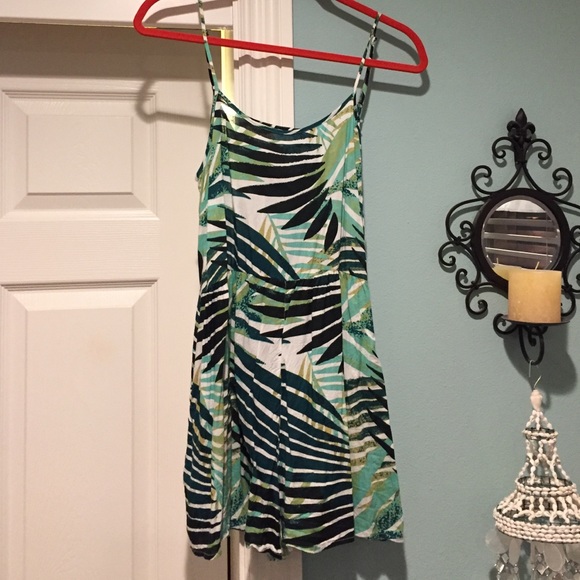 Tropical pattern romper