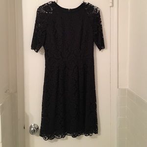 Madewell navy blue lace dress