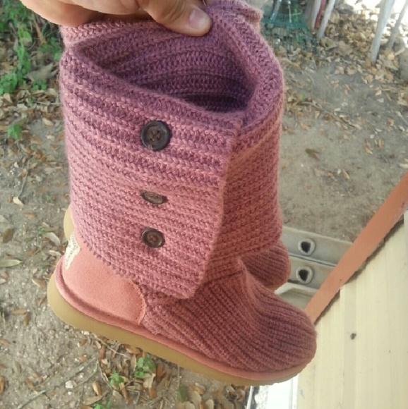 Pink ugg cardy boots