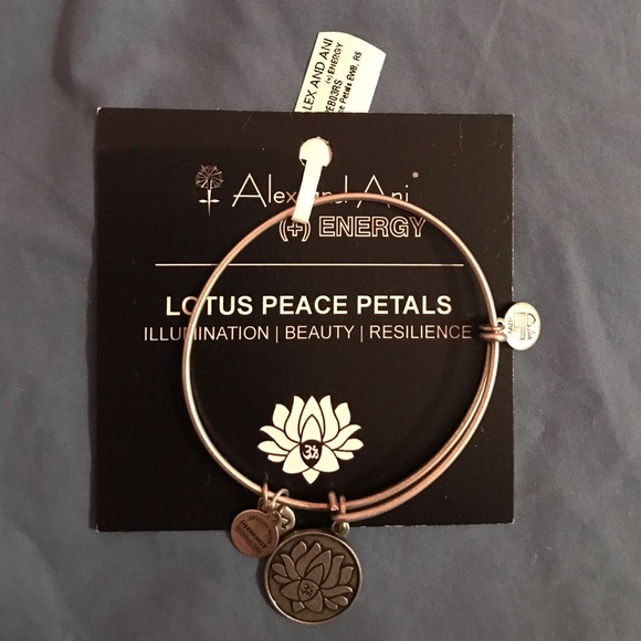 Alex and Ani Silver Lotus Bracelet