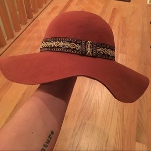 Burnt Orange floppy hat
