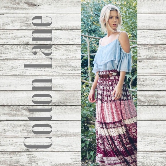 Multi-Print Maxi Skirt - Picture 2 of 5