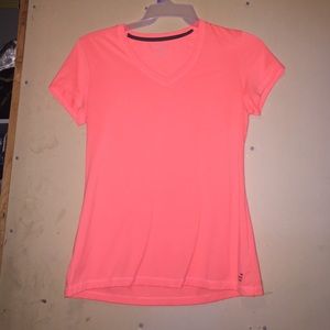 Neon orange v neck