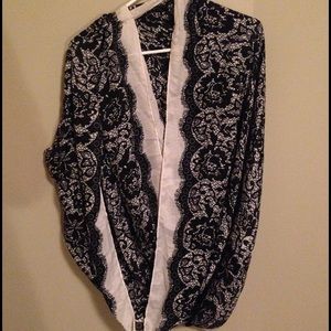 Black & White Infinity Scarf
