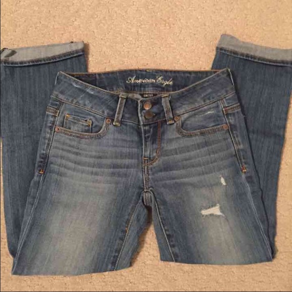 American Eagle Artist Crop jeans size 0