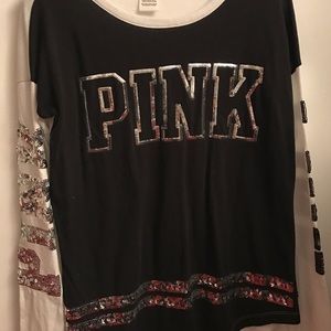 Pink bedazzled shirt