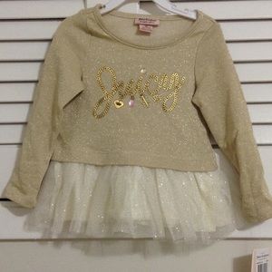 NWT Juicy Couture Tutu Top, size 3T