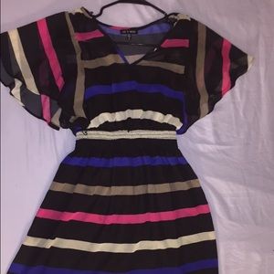 Striped layer dress