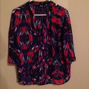 Bright tropical top