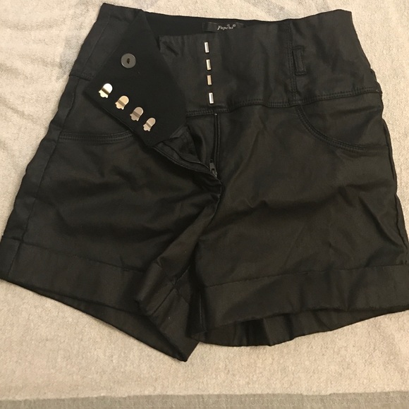 Black Papaya high waist shorts