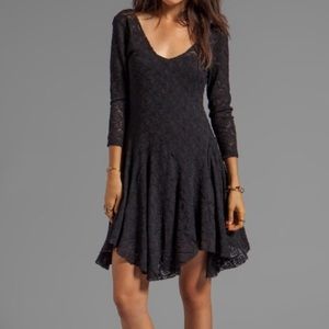 Free People Black Lace Dress