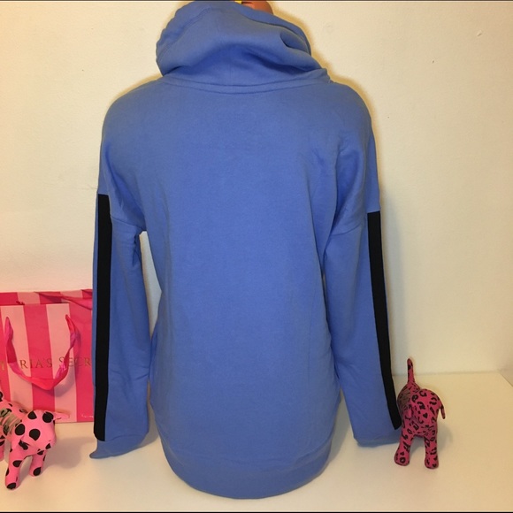 NEW PINK VS COWL NECK LOGO SWEATSHIRT - Picture 4 of 4