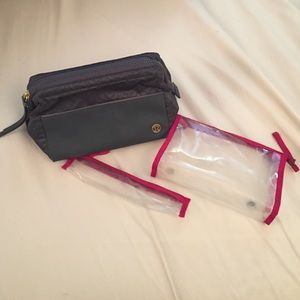 Gray Lululemon toiletry bag