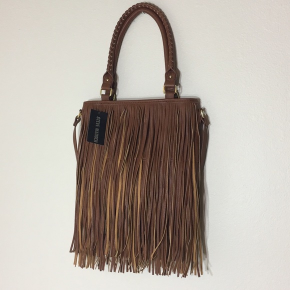 Steve Madden Tan Fringe Bag