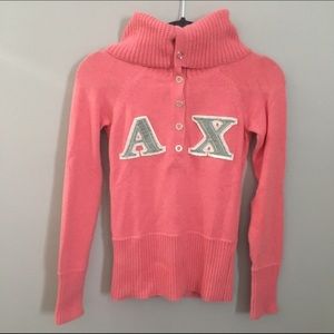 ⭐️ Armani Exchange Button-Up Sweater in Coral ⭐️