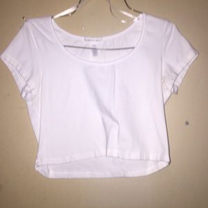 White crop top