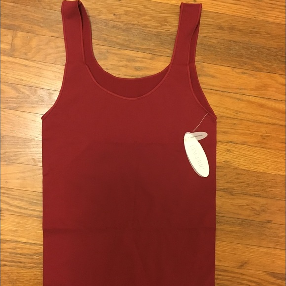 New Nordstrom red cinder two way seamless tank XL