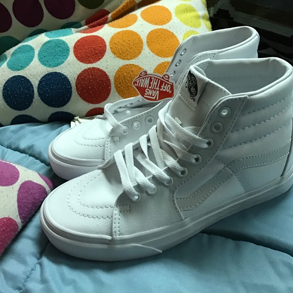 Brand new all white s8 Hi Vans