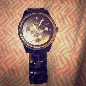 Michael Kors tortoise watch