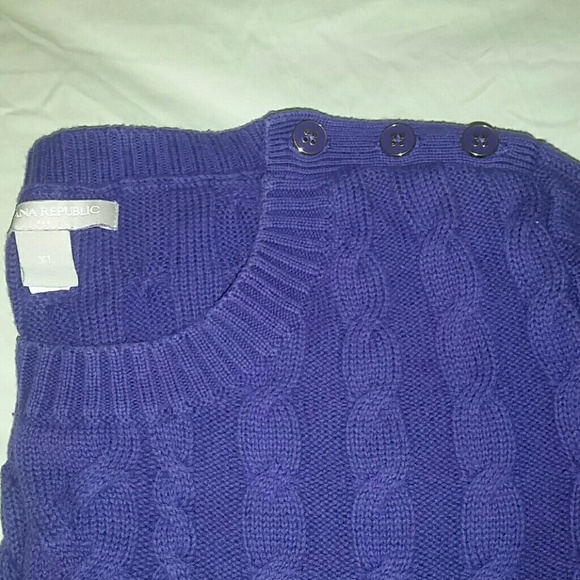 Banana Republic Sweaters - Banana Republic Purple cable knit sweater.