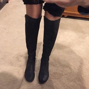 Knee high leather boots