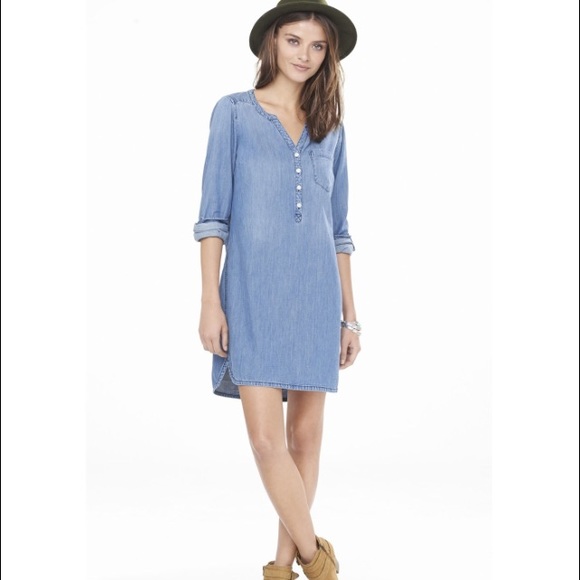 denim popover dress