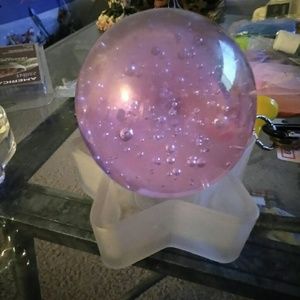 Glass ball with glass star