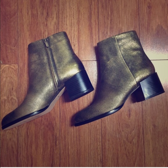 Sam Edelman gold booties