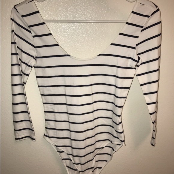 H&M striped bodysuit