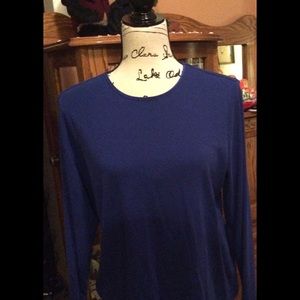 Women's Cj banks \royal blue long sleeve top 7.00