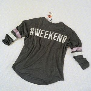 SOLD #weekend Dolman 3/4 Sleeve Shirt XS