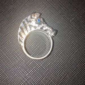 Costume jewelry zebra ring