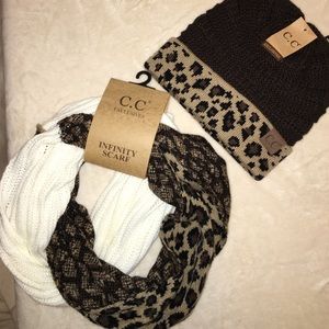 C.C exclusive infinity scarf and hat