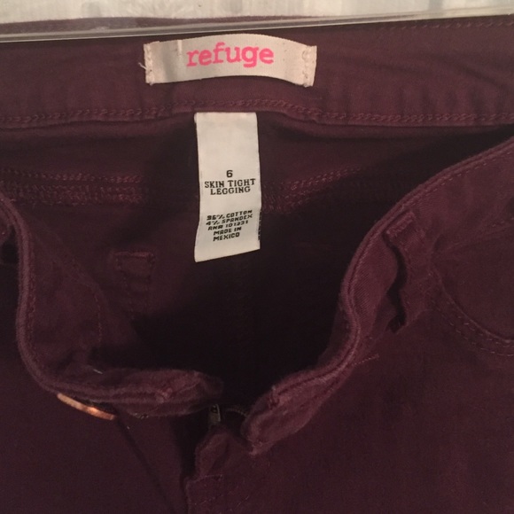 Burgundy skinny jeans - Picture 2 of 4